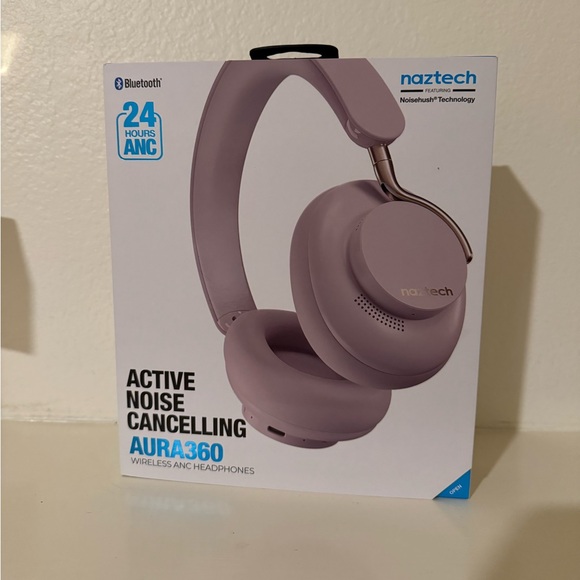 AURA 360 ANC Wireless Noise Cancelling Over-the-Ear Headphones | Moondust - Picture 1 of 3